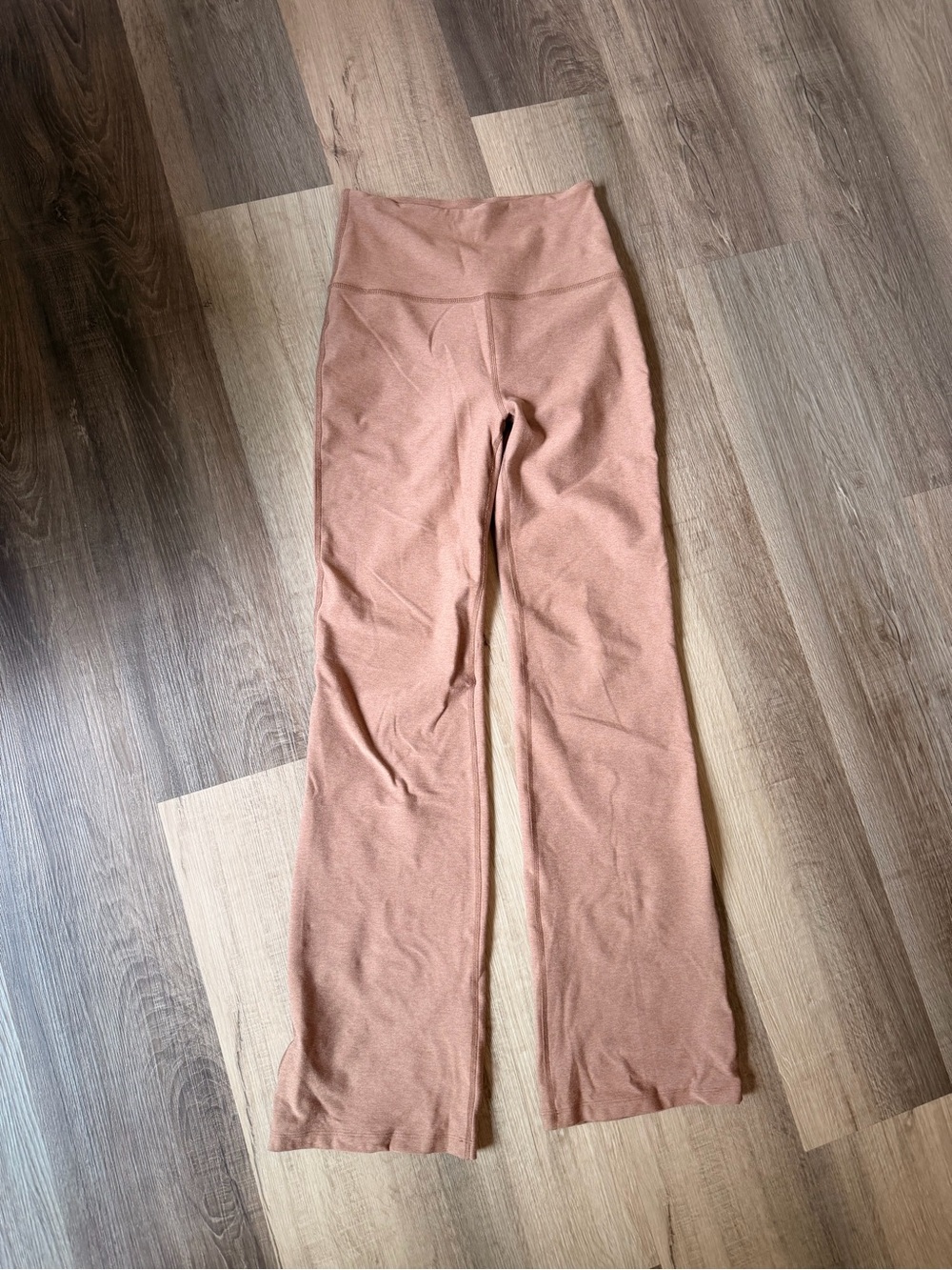 Beyond Yoga High-Rise Wide-Leg Pants in Tan